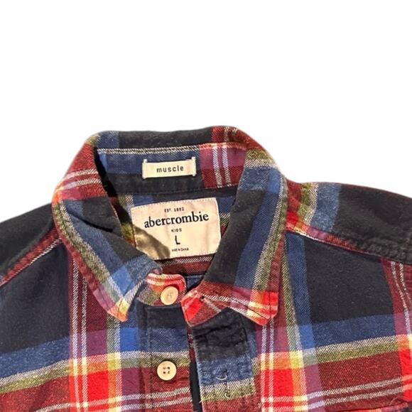 Abercrombie Kids Long-Sleeve Shirts and Flannel Bundle - Boys Size L - Picture 4 of 9